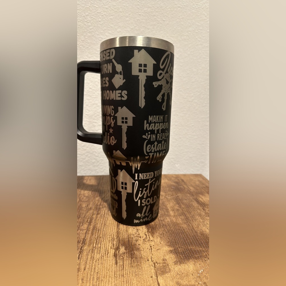 40 oz engraved realtor cup brand new